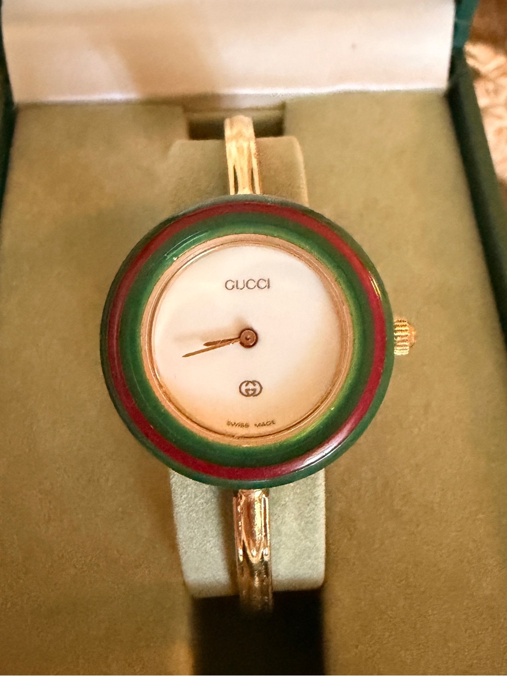 Gucci Change Bezel Watch with Sherry Line Bezel